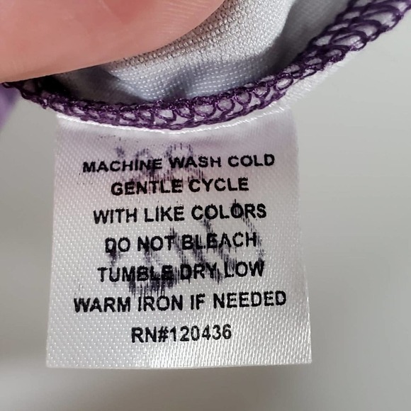 Ryka Odyssey Raglan Long Sleeve T-Shirt Purple Size Small - Picture 5 of 7